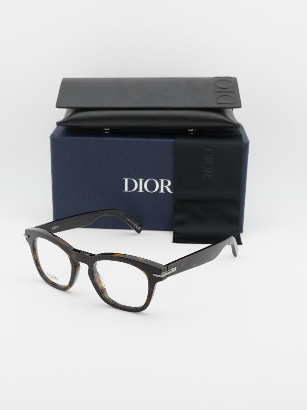 Dior DIORBLACKSUITO S21I 2000 Square Eyeglasses 49mm - Havana